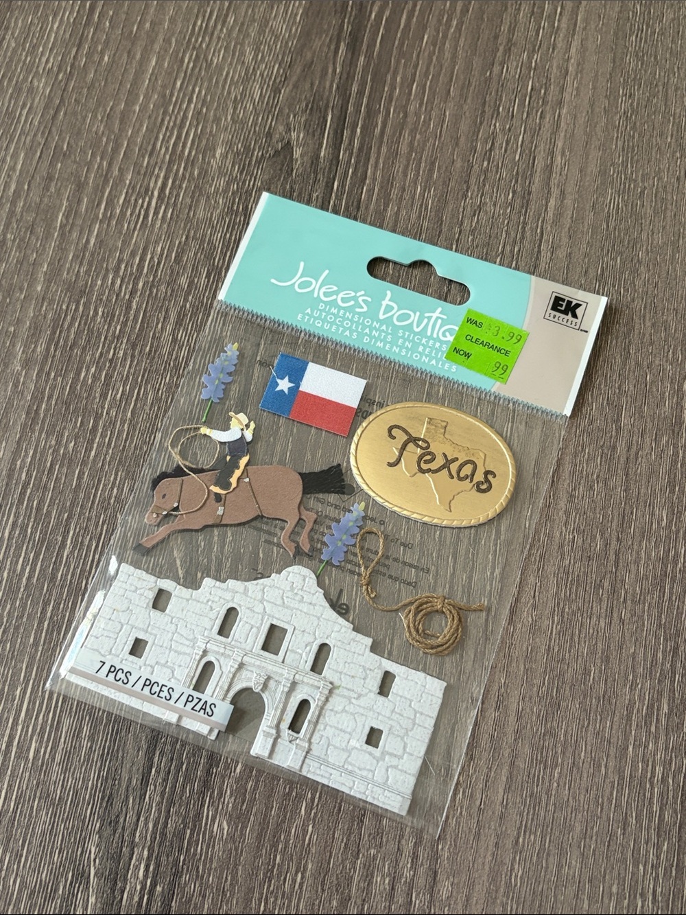 ❤️$6 Jolee's Boutique Texas Dimensional Stickers